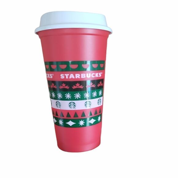 𝅺starbucks plastic reusable cup 16 fl oz - Picture 1 of 1
